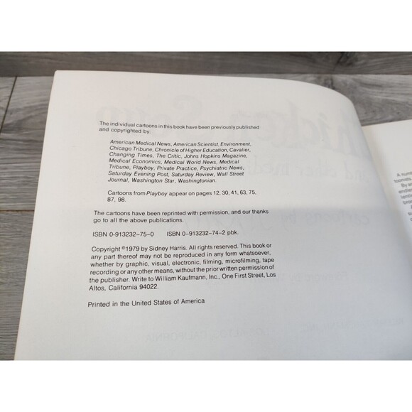 Chicken Soup and Other Medical Matters by Sidney Harris-1979 - Picture 4 of 5